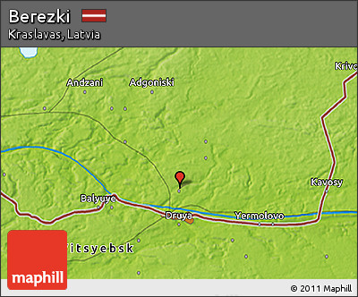 Physical 3D Map of Berezki