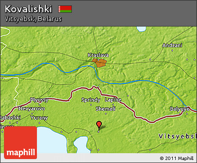 Physical 3D Map of Kovalishki