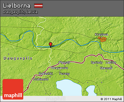 Physical 3D Map of Lielborna