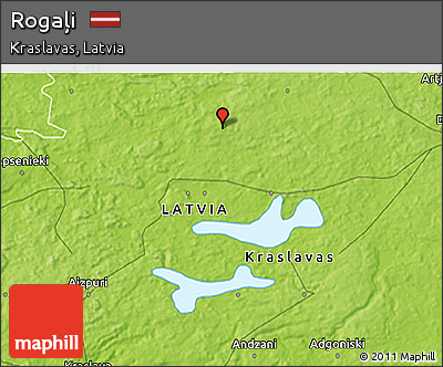 Physical 3D Map of Rogaļi