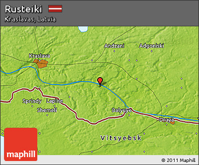 Physical 3D Map of Rusteiki