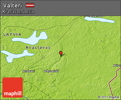 Physical 3D Map of Valteri