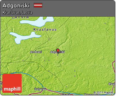 Physical 3D Map of Adgoniški
