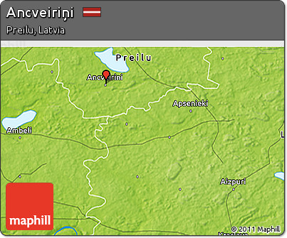Physical 3D Map of Ancveiriņi