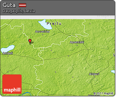 Physical 3D Map of Guta