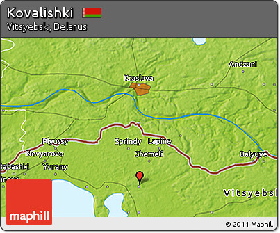 Physical 3D Map of Kovalishki