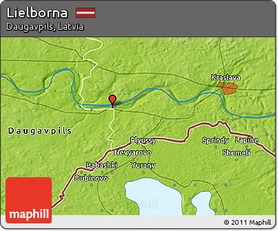Physical 3D Map of Lielborna