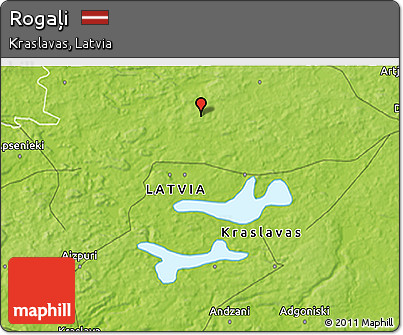 Physical 3D Map of Rogaļi