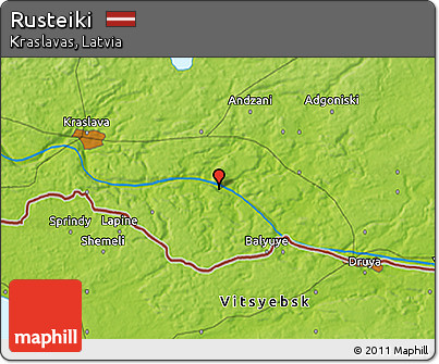 Physical 3D Map of Rusteiki