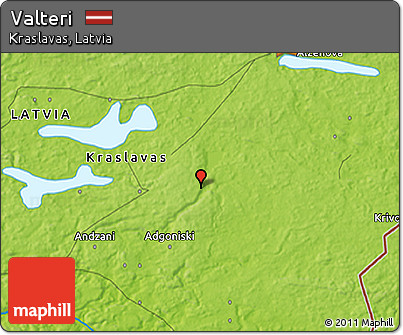 Physical 3D Map of Valteri
