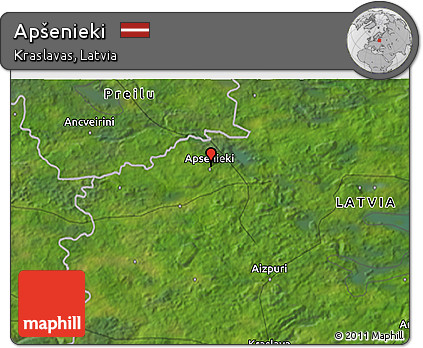 Satellite 3D Map of Apšenieki