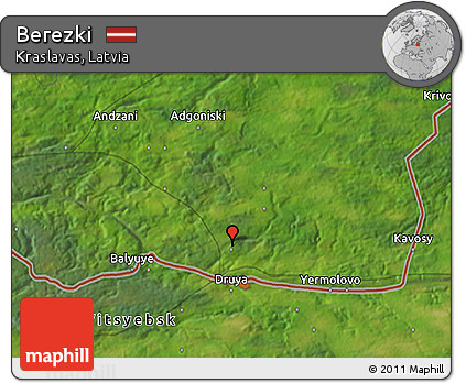 Satellite 3D Map of Berezki