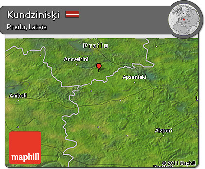 Satellite 3D Map of Kundzinisķi