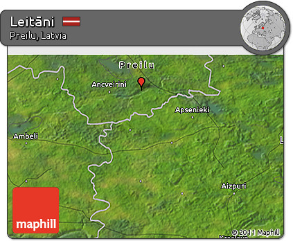 Satellite 3D Map of Leitāni