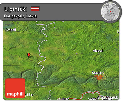 Satellite 3D Map of Lipiniški