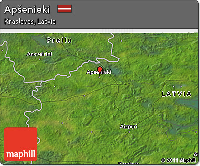 Satellite 3D Map of Apšenieki