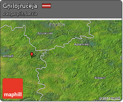 Satellite 3D Map of Gņilojručeja