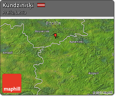 Satellite 3D Map of Kundzinisķi