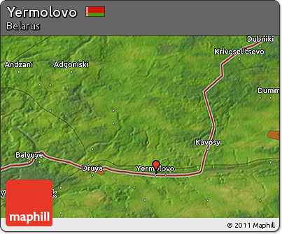 Satellite 3D Map of Yermolovo