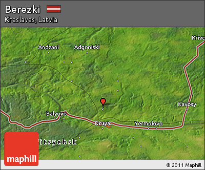 Satellite 3D Map of Berezki