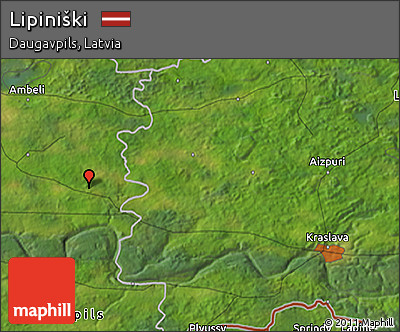 Satellite 3D Map of Lipiniški