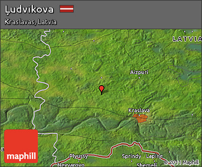 Satellite 3D Map of Ļudvikova