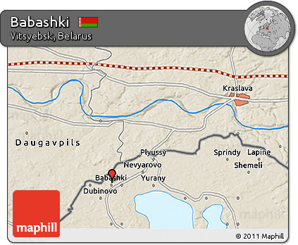 Shaded Relief 3D Map of Babashki