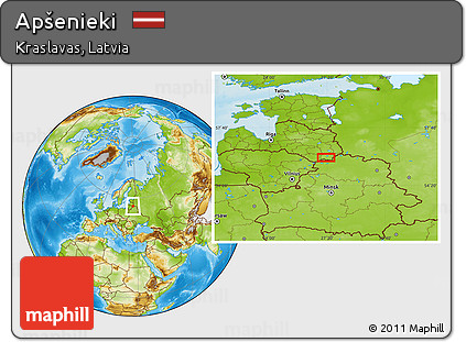 Physical Location Map of Apšenieki