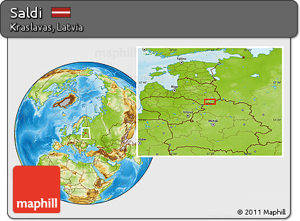Physical Location Map of Saldi
