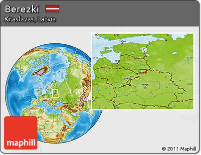 Physical Location Map of Berezki