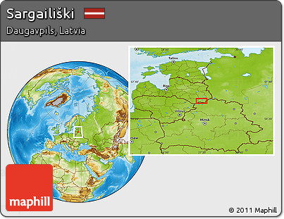 Physical Location Map of Sargailiški