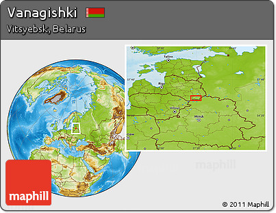 Physical Location Map of Vanagishki
