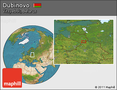 Satellite Location Map of Dubinovo