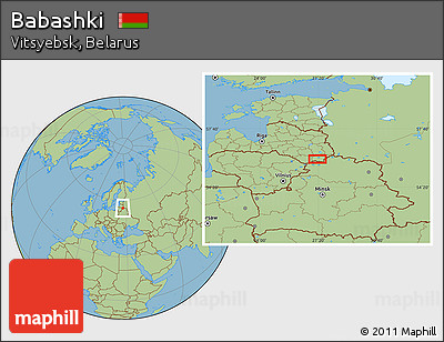 Savanna Style Location Map of Babashki