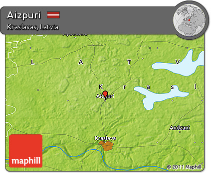 Physical Map of Aizpuri