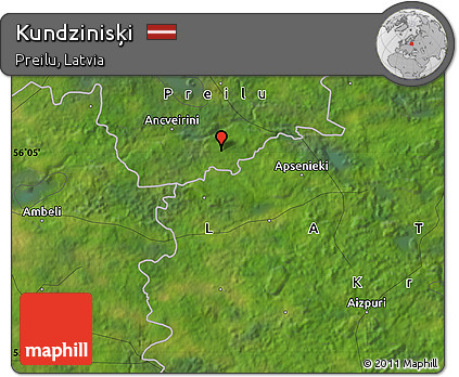 Satellite Map of Kundzinisķi