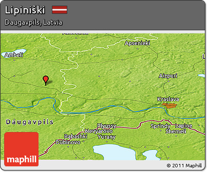 Physical Panoramic Map of Lipiniški