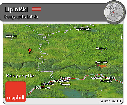 Satellite Panoramic Map of Lipiniški