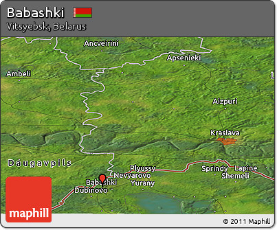 Satellite Panoramic Map of Babashki
