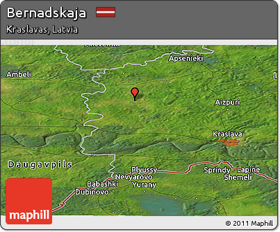 Satellite Panoramic Map of Bernadskaja