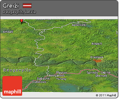 Satellite Panoramic Map of Greiži