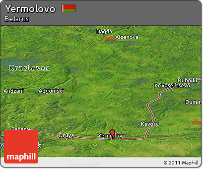 Satellite Panoramic Map of Yermolovo