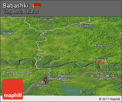 Satellite Panoramic Map of Babashki