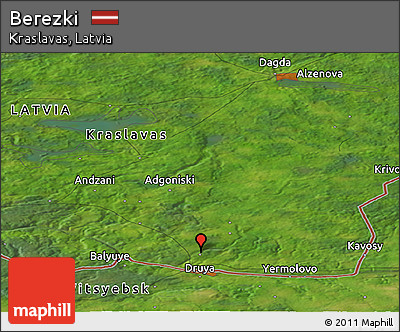 Satellite Panoramic Map of Berezki