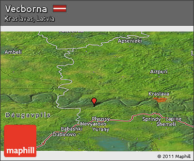 Satellite Panoramic Map of Vecborna