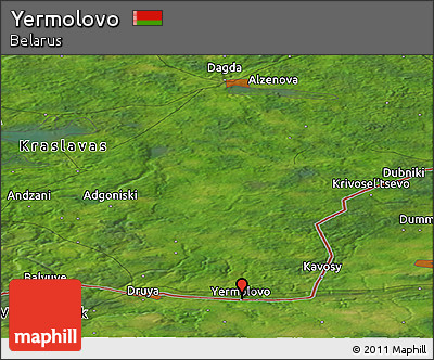 Satellite Panoramic Map of Yermolovo