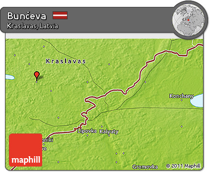 Physical 3D Map of Bunčeva