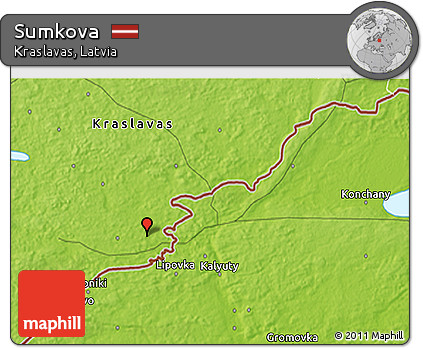 Physical 3D Map of Sumkova