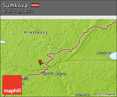 Physical 3D Map of Sumkova