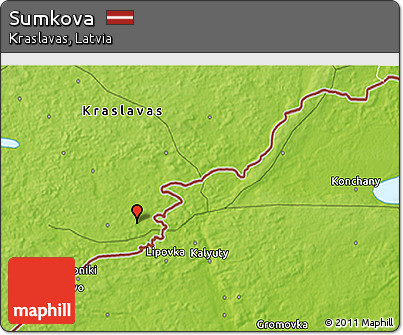Physical 3D Map of Sumkova